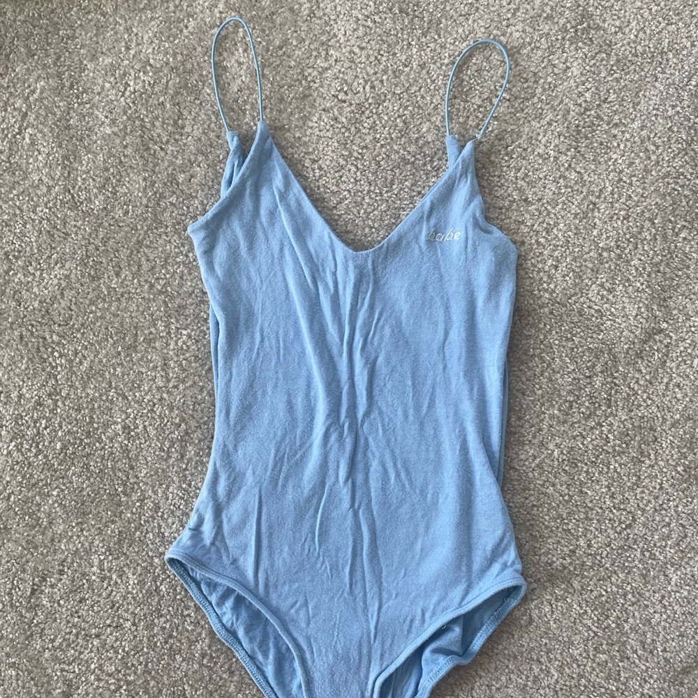 Comfy baby blue bodysuit